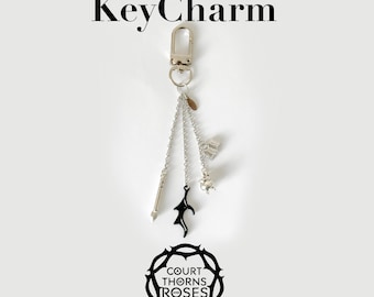 Fantasy-Inspired  Steel Keychains – Bookish Accessories