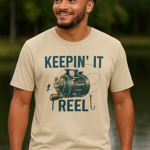 Keepin’ It Reel Fishing T-Shirt – Funny Graphic Tee for Anglers