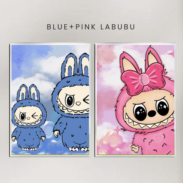 Labubu In Blue Blue Labubu - Etsy