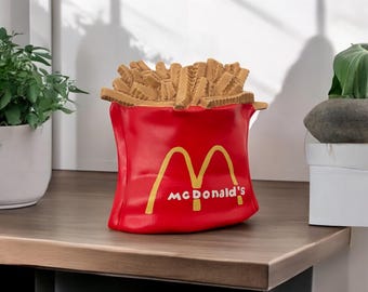 Vintage 1982 McDonald’s Handmade French Fry Piggy Bank Spaarpot