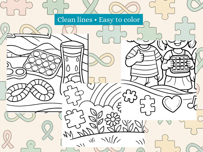 Autism Coloring Book Printable PDF, Neurodivergent Affirmation Coloring ...