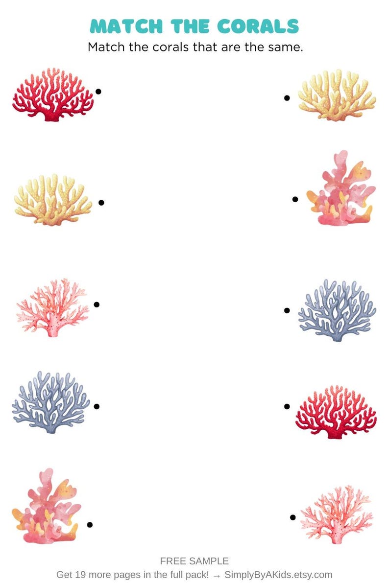 Ocean Activity Pack for Toddlers, Preschool Busy Book Printable, Sea