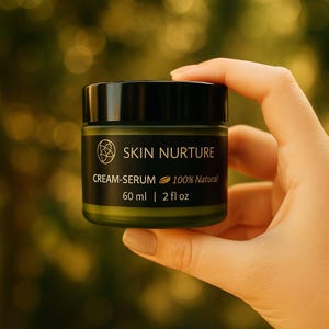 Organic Night Cream-Serum for Dry and Hormonal Skin | Anti-Aging (30 ml) image 12