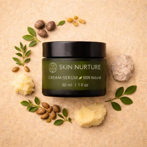 Organic Night Cream-Serum for Dry and Hormonal Skin | Anti-Aging (30 ml) image 10