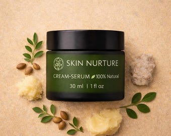 Organic Night Cream-Serum for Dry and Hormonal Skin | Anti-Aging (30 ml)