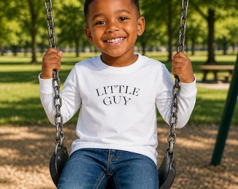 リトルガイ長袖Tシャツ｜キッズグラフィックシャツ、パパと息子のお揃いTシャツ