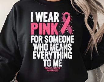 Breast Cancer Awareness PNG, I Wear Pink PNG, Breast cancer png, Pink Ribbon Design, Support Squad, Digital Download