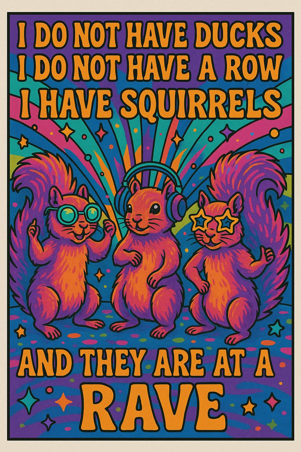 Squirrel Rave Sign Squirrel Rave - Digital Download - Etsy