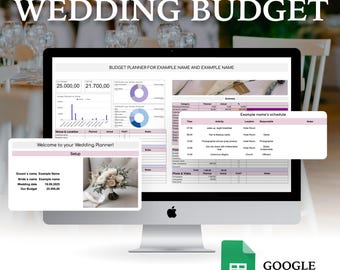 Wedding Budget Planner: Google Sheets Template & Expense Tracker (Digital Download