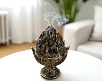 Mini Alloy Incense Burner: Portable Aromatherapy Zen Decor