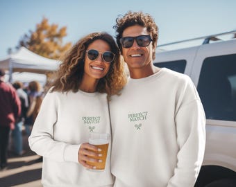 Match Sweatshirt - Tennis Couple Matching Sweaters