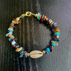 Cowrie shell bracelet