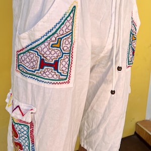 Men’s Shorts with Hand-Drawn Mushrooms and Toads – Size L