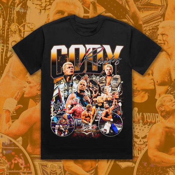 Bootleg Vintage 90s Style Cody Rhodes T-Shirt WWE Wrestling