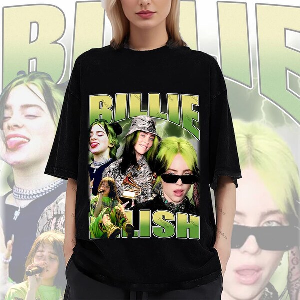 BILLIE EILISH Retro T-shirt - Billie Eilish Tee,Billie Eilish Long Sleeve Shirt, Billie Eilish Fans Tee, Billie Eilish Tee