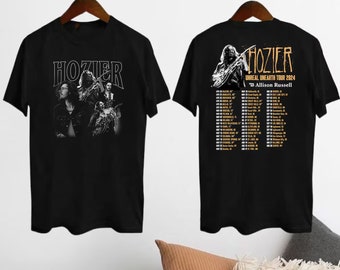 Hozier Tour 2024 Shirt, Hozier Unreal Unearth Album Shirt, Hozier 2024 Concert Shirt, Hozier Fan Gift, Hozier Merch, Hozier 90s Vintage Tee