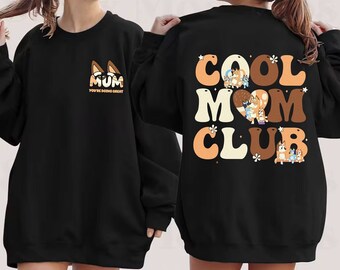 Bluey Chilli Cool Mum Club Shirt | Bluey Mum Shirts, Chilli Heeler Shirts, Bluey Birthday Shirt, Bluey Chilli Heeler Shirt, Bluey Mum Gift