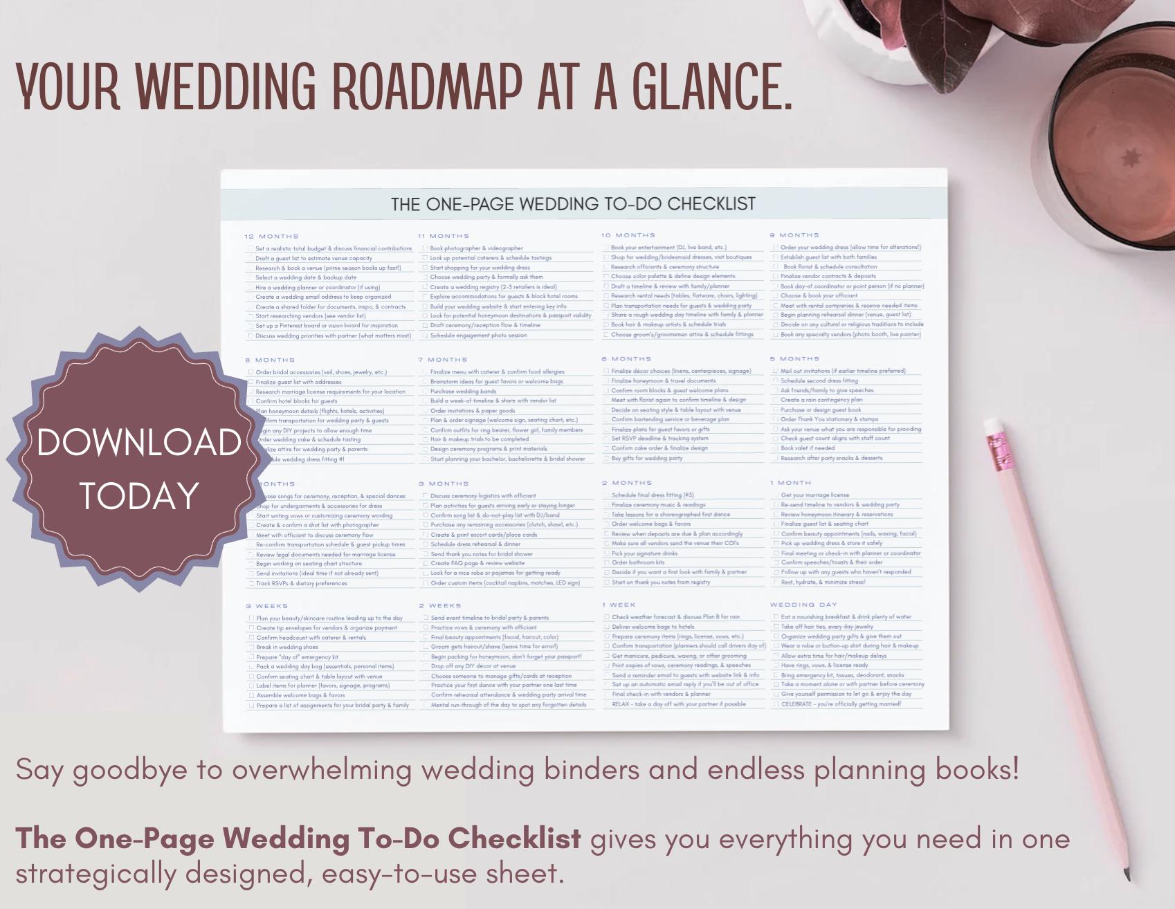 Dynamic Wedding To Do Checklists Design for Your Screen Dynamic Wedding To Do Checklists Design for Your Screen