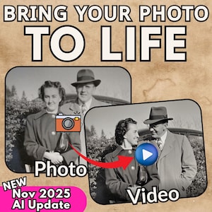 Animated Photo Video: Custom Picture to Life, Fun Gift (Digital Download)