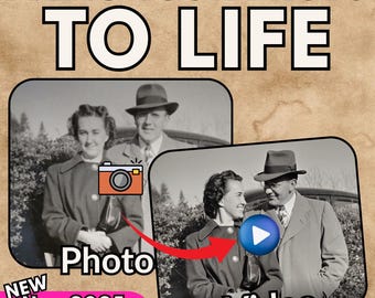 Animated Photo Video: Custom Picture to Life, Fun Gift (Digital Download)