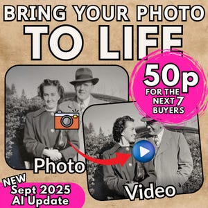 Animated Photo Video: Custom Picture to Life, Fun Gift (Digital Download)