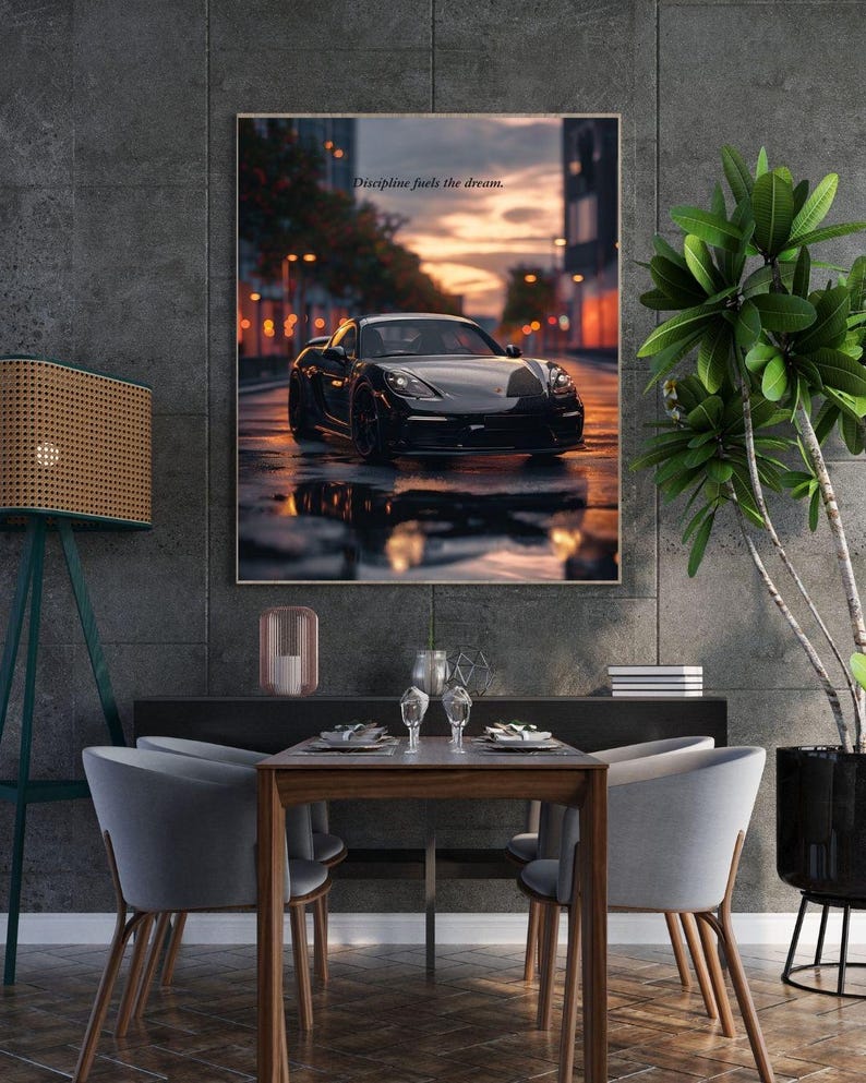 Porsche Motivational Wall Art – Digital Download – Luxury Car Poster ...