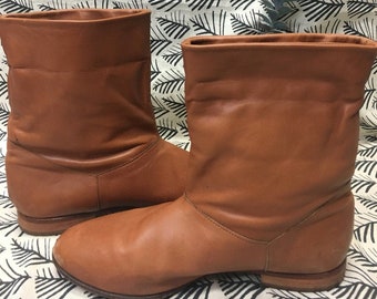 Vintage Brown Leather Boots - US Women's Size 9