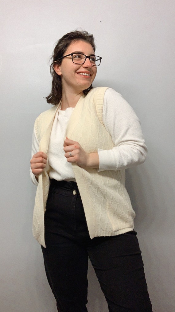 Beige Knit Cardigan