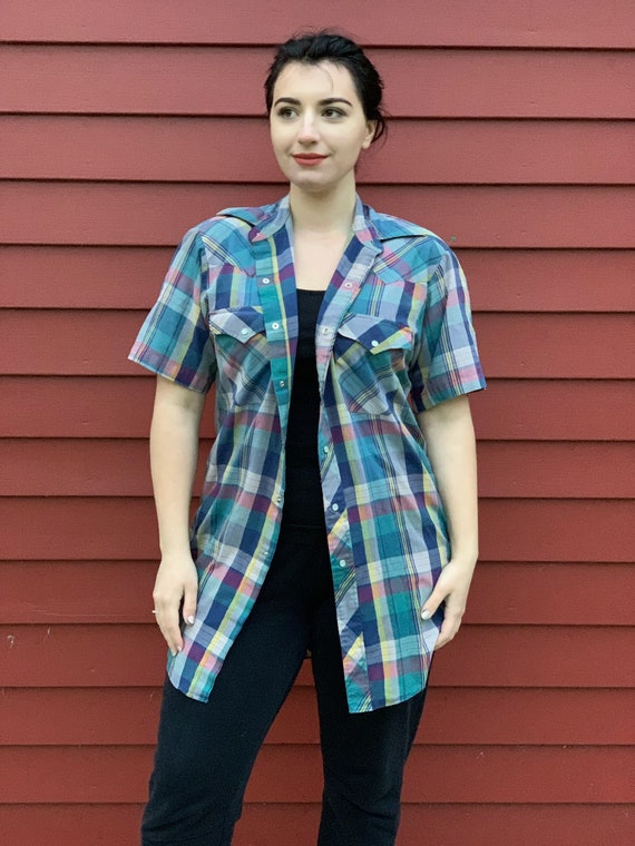 Multicolored Plaid Shirt