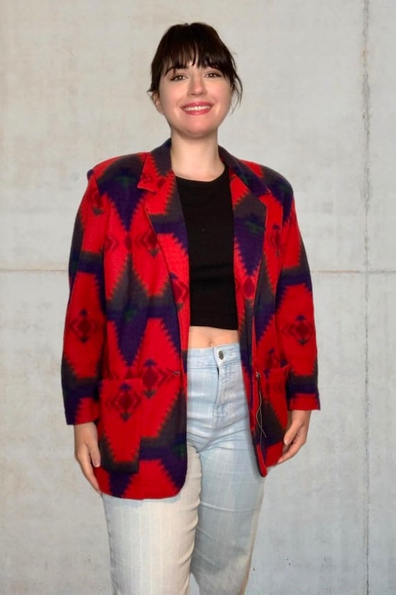 Red and Navy Jacket - image 2