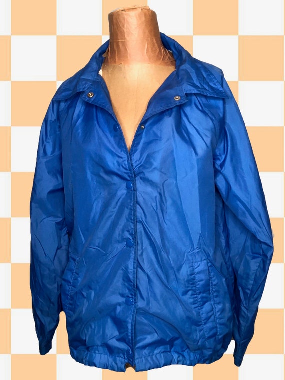Blue Windbreaker - Etsy