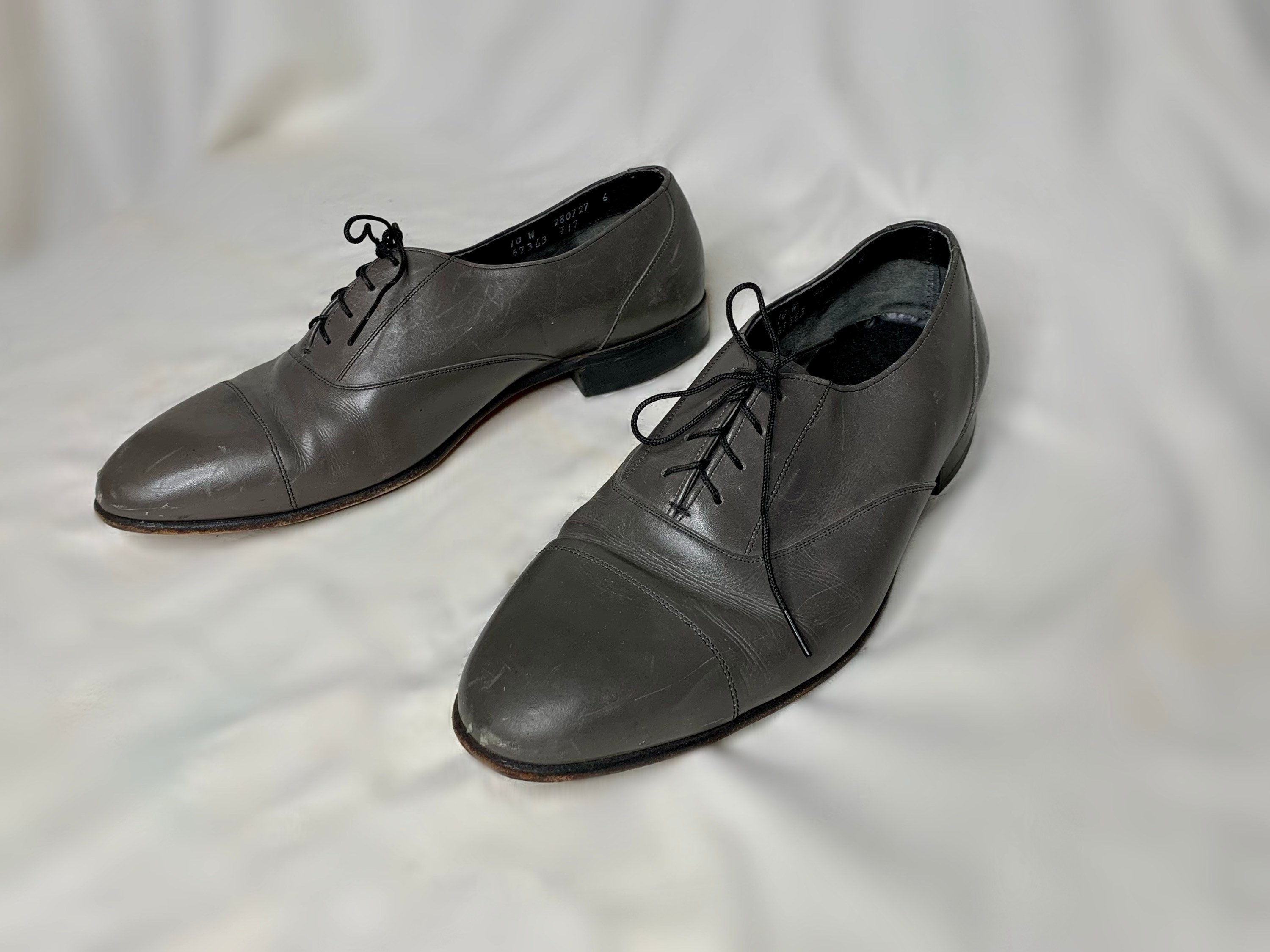 Gray Oxford Shoes - Etsy