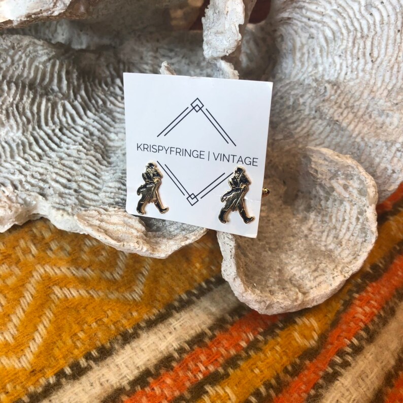 Vintage suited up man cuff links