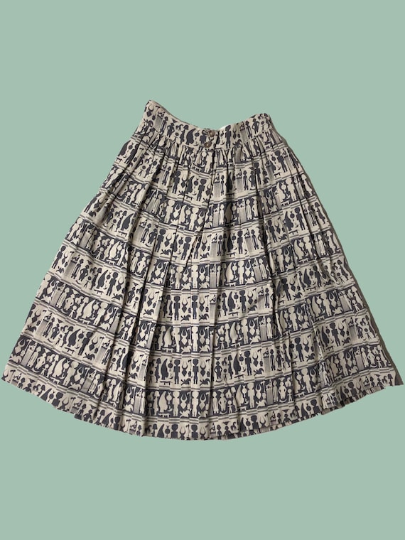 Hieroglyphics Grey Skirt