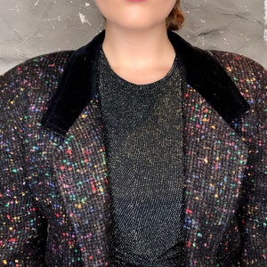 Velvet Collard Blazer
