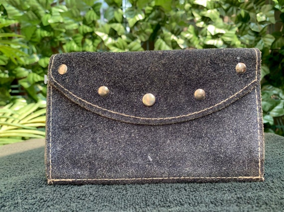 Black Suede Wallet - image 1