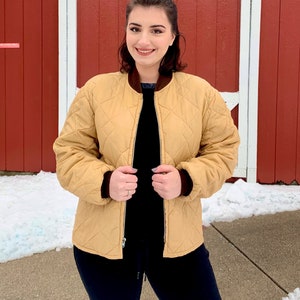 Beige and Brown Puffer