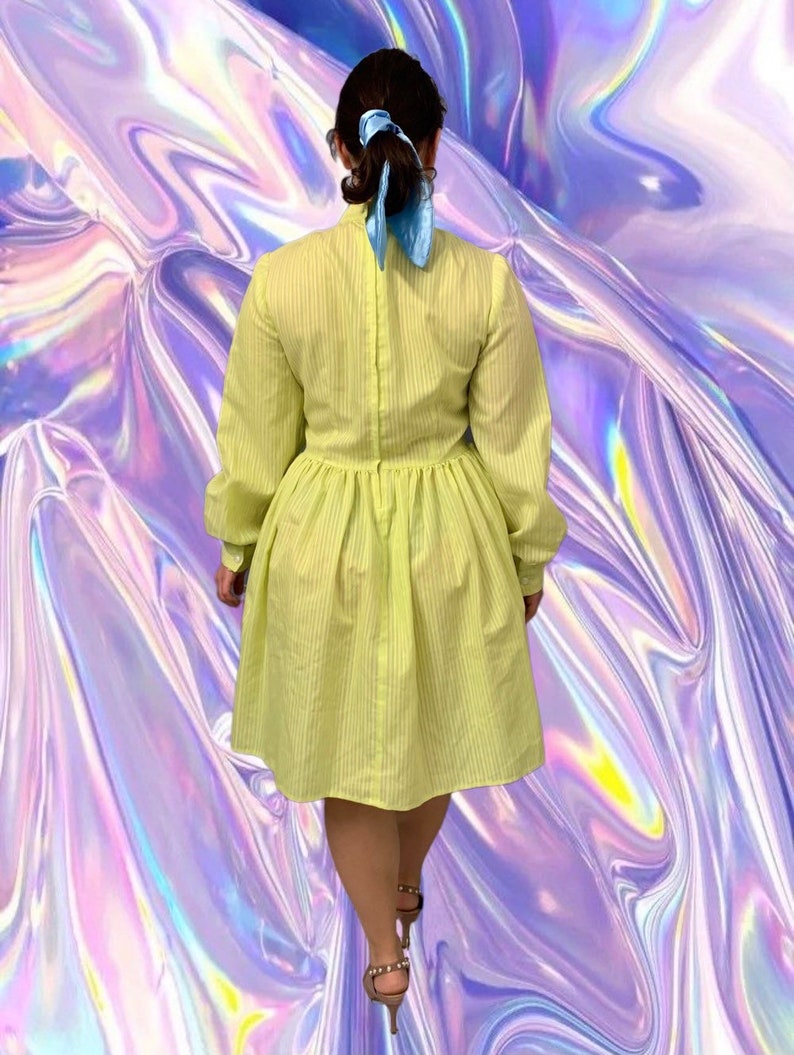 Yellow Striped Dress imagem 3