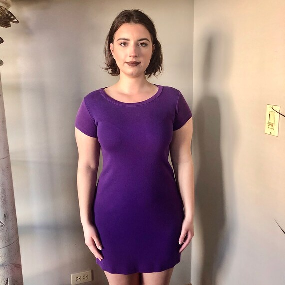 white christmas dresses Painting Purple Mini XSmall main image 0