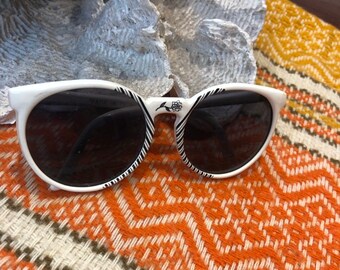 White vintage sunglasses