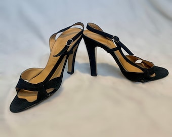 Black Vintage Italian Heels
