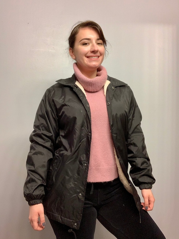 Black Windbreaker - Etsy Black Windbreaker - Etsy