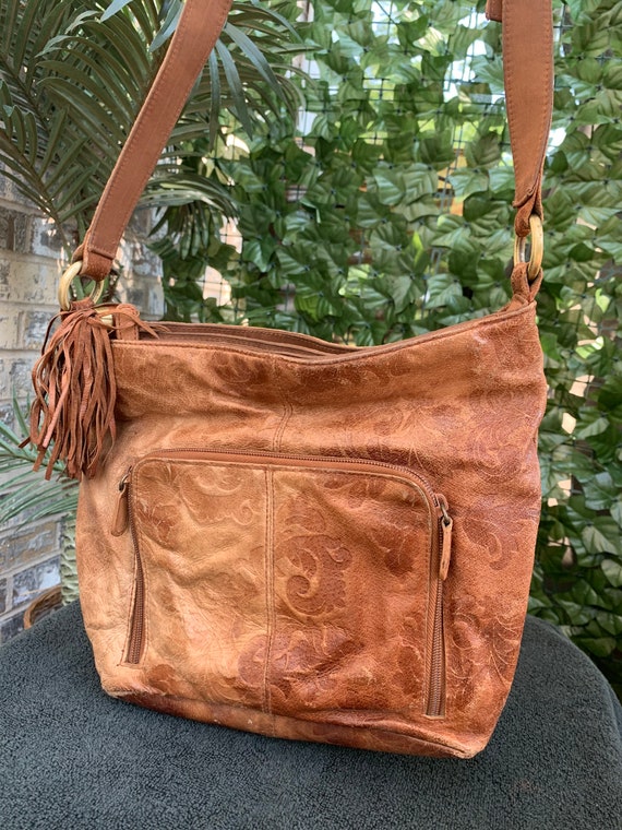 Brown Leather Crossbody - image 1