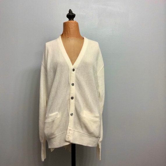 White Knit Cardigan - image 1