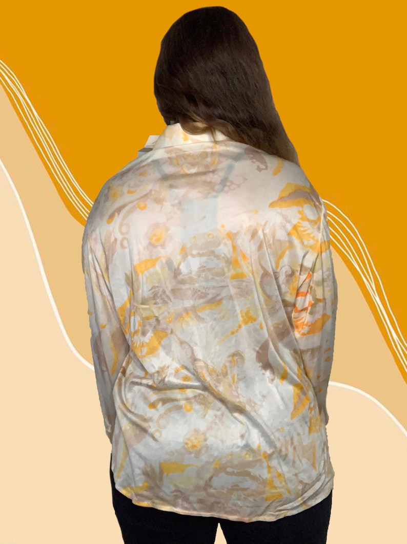 Brown and Orange Blouse