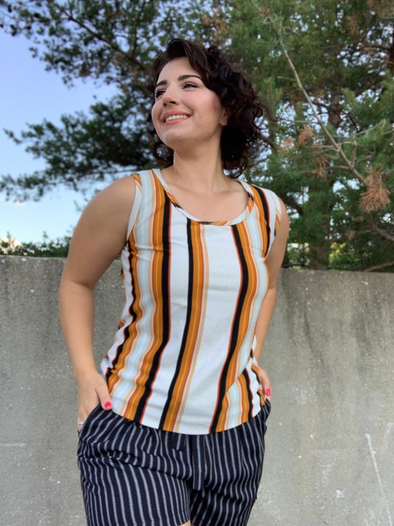 Retro Striped Tank