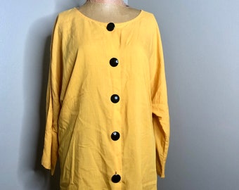 Retro Yellow Tunic - Mustard