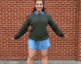 Olive Knit Sweater