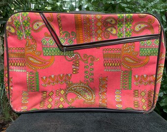 Pink Paisley Suitcase