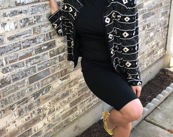 Black Beaded Jacket